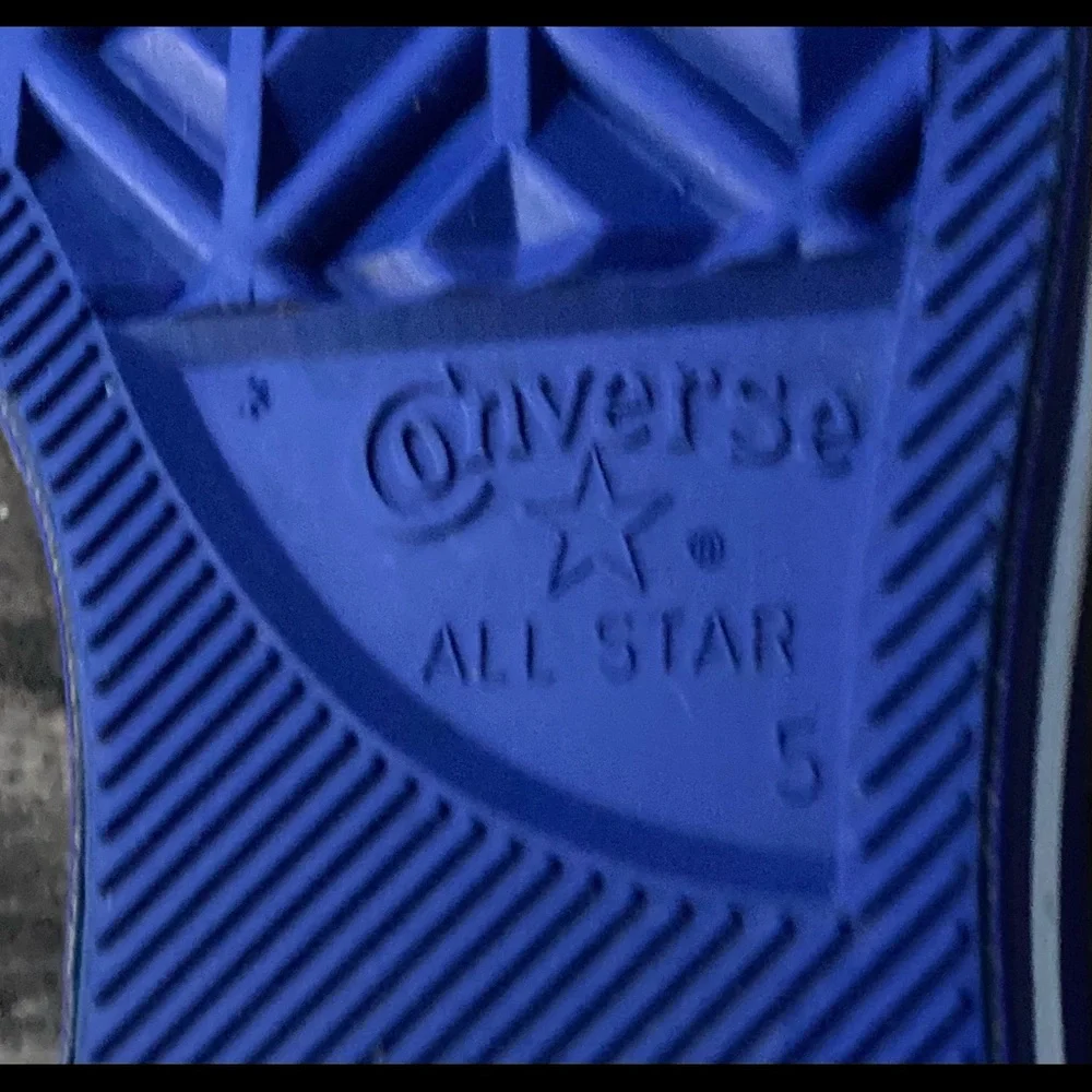CONVERSE ALL STARS Shoes CHUCK TAYLOR Sneakers Blue White Size 7 - Picture 6 of 11